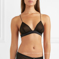 FDBL7111406 bequemes neues deisgn volles transparentes reizvolles schwarzes 34 Größe Dreieckbaumwollmodaler Frauen Bralette